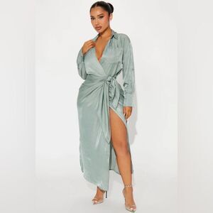 BUSINESS CLASSY MAXI SHIRT DRESS